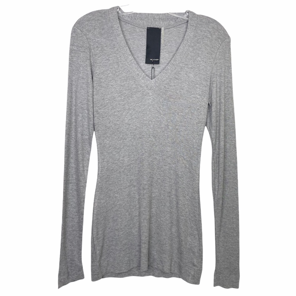 Heather by Bordeaux Long Sleeve V neck Top, Petite